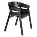 Designer Solid Wood Black Single Chair